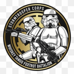 Stormtrooper - Gold2 Stormtrooper Clipart Full Size Imperial Stormtrooper Corps Logo Png,Storm Trooper Png