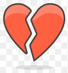 Broken Heart Emoji Clipart Free Download Transparent Png - Heart