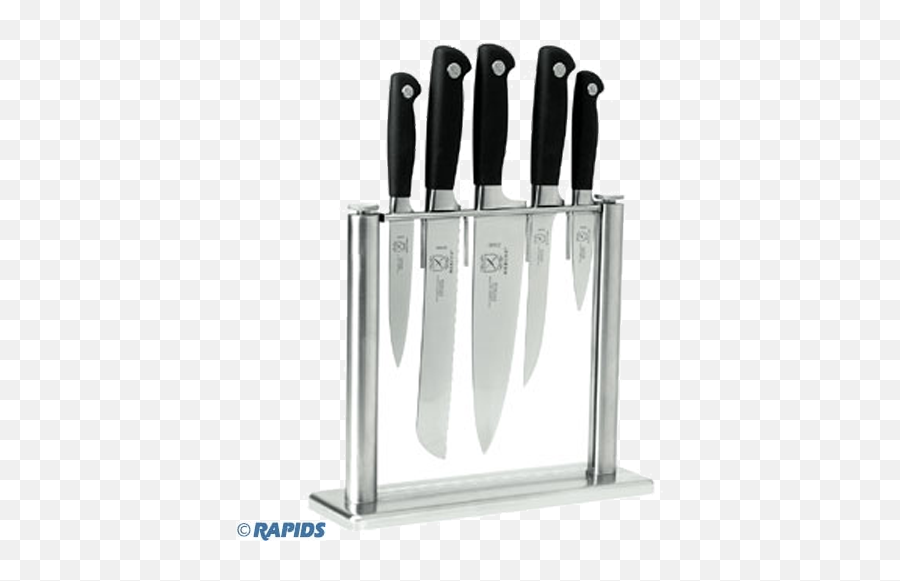 Mercer Knife Block Set 6 - Piece Mercer Knives Png,Hand With Knife Png