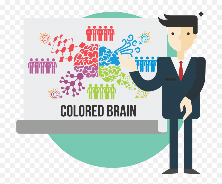 Coloured Brain For Effective Sales Growth - Ftms Training Case Studies Vector Png,Cartoon Brain Png