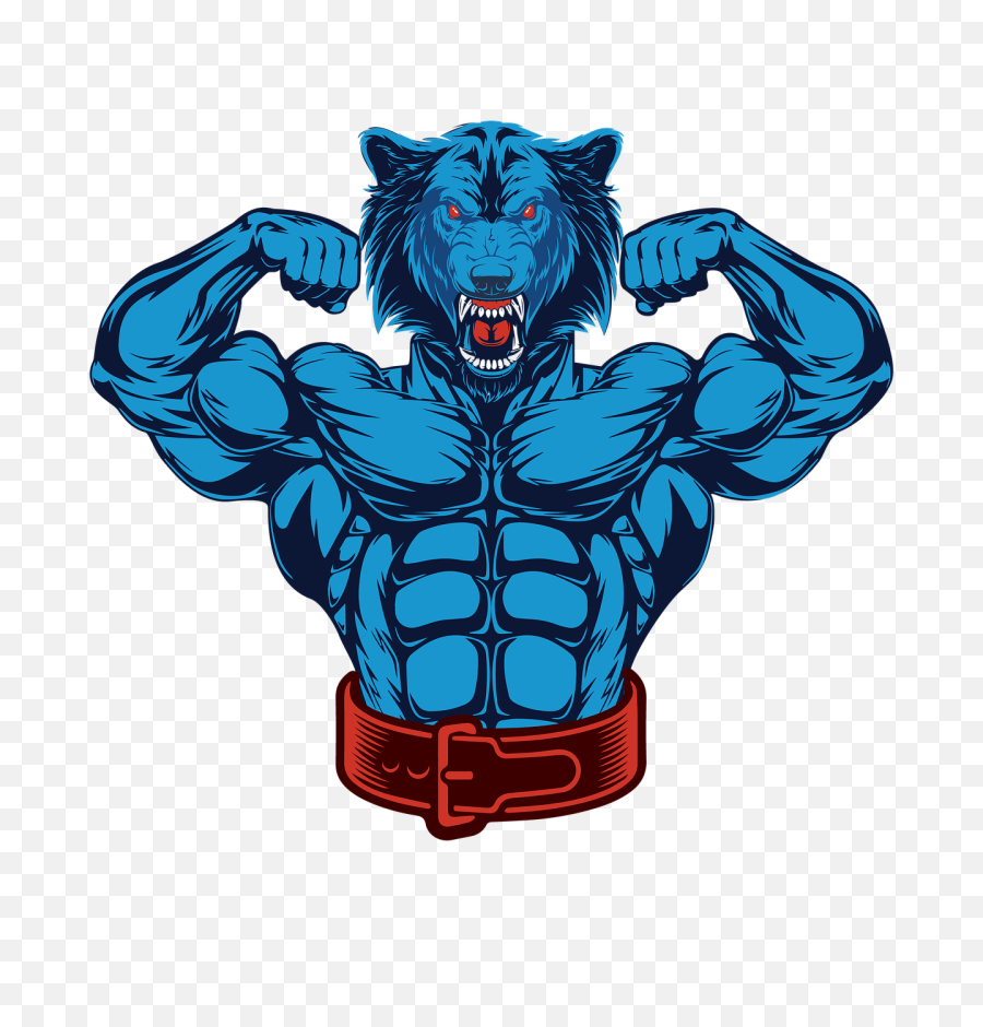 Bodybuilder Wolf Fitness - Free Image On Pixabay Gym Body Image Hd Png,Body Builder Png