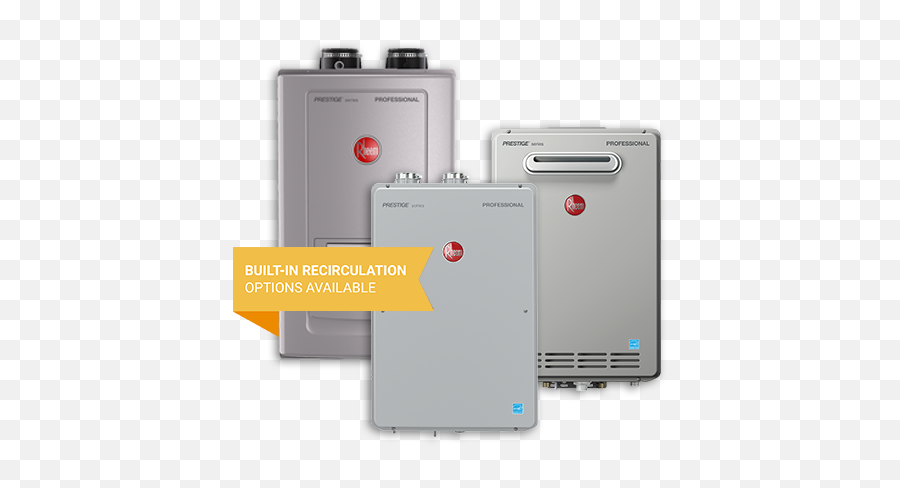 Get More Hot Water With Rheem Tankless Heaters - Portable Png,Rheem Logo Png