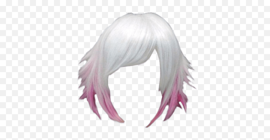 Bleached Blonde Pink Highlights Hair - Anime Hairstyle Transparent Background Png,Anime Hair Transparent