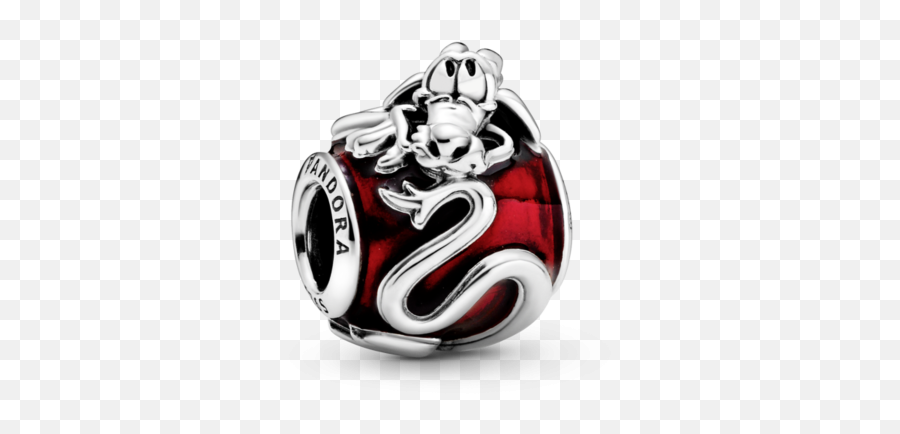 Disney Mulan Dragon Sterling Silver Charm With Transparent - Charm Mushu Pandora Png,Mulan Transparent