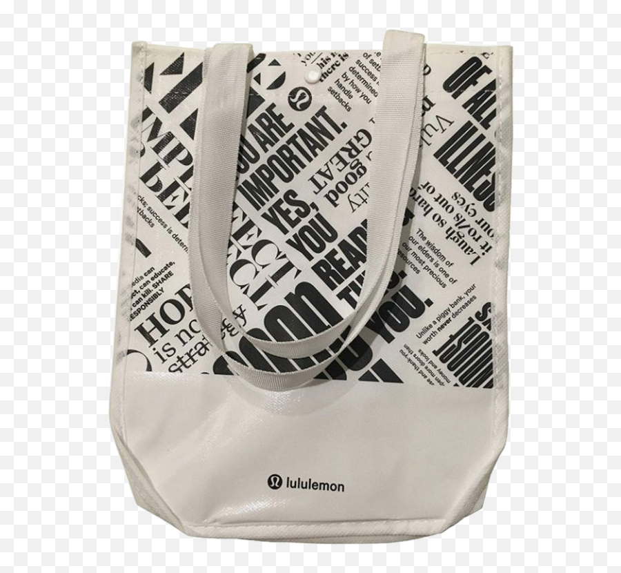 Lululemon Bag Athleticbag Sticker By - White Lululemon Bag Png,Lululemon Logo Transparent