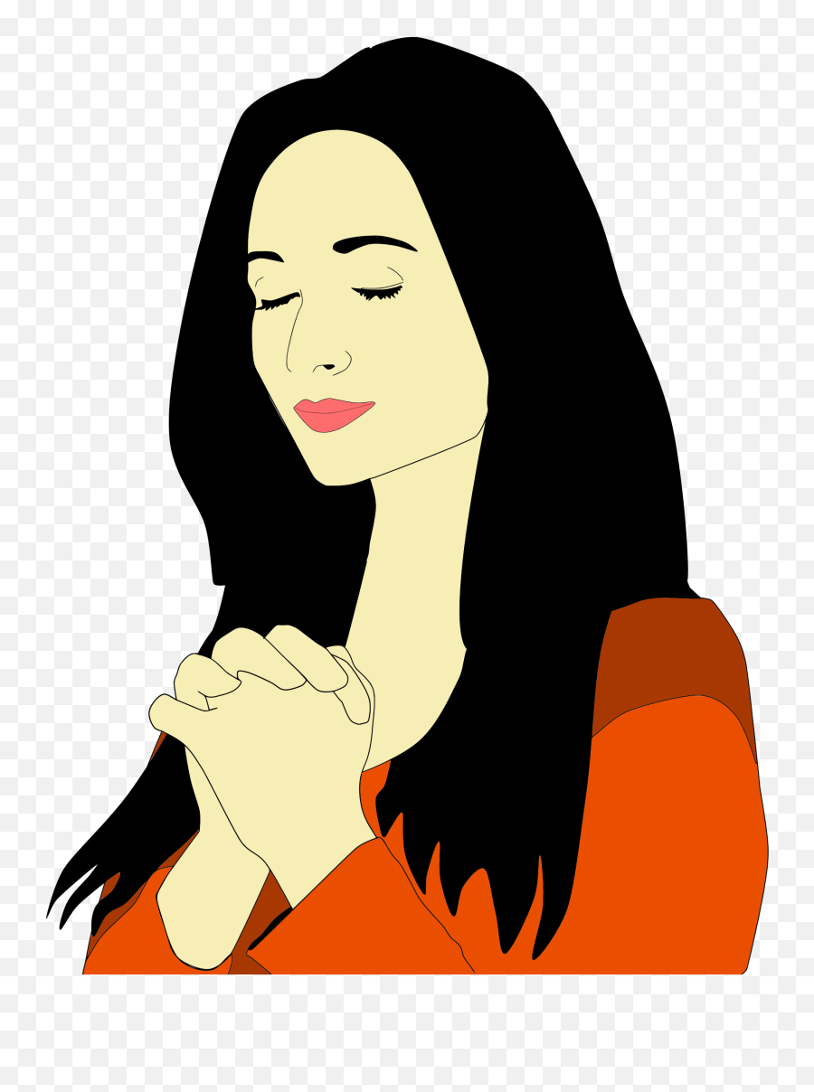 Prayer Woman Religion Clip Art - Girl Praying Clipart Png,Pray Png