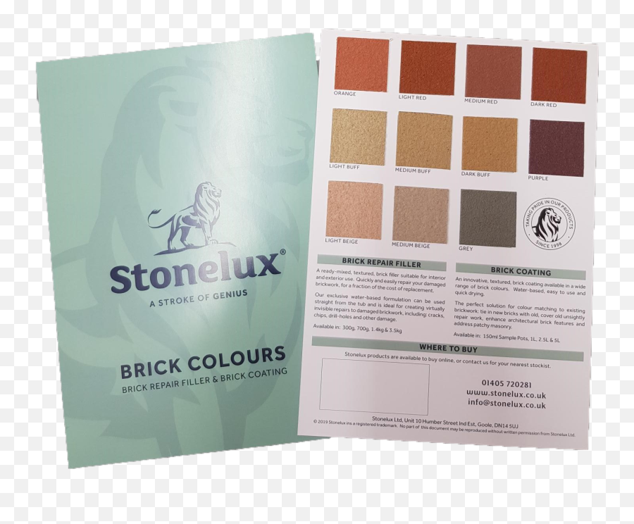 Stonelux - Brick Repair Filler Ready Mixed Masonry Repair Stonelux Brick Repair Filler Colour Chart Png,Broken Brick Wall Png