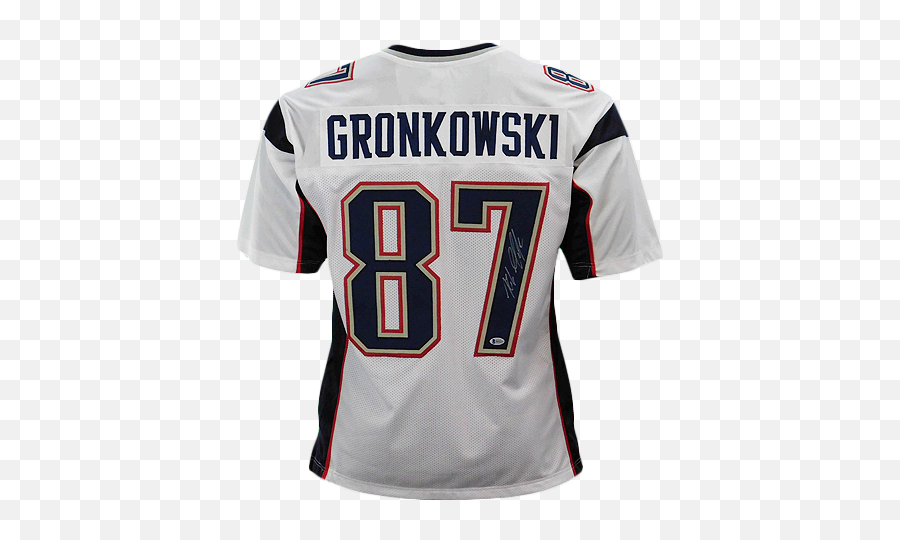 Rob Gronkowski Signed White Pro - Short Sleeve Png,Rob Gronkowski Png