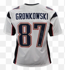 Rob Gronkowski Signed White Pro - Short Sleeve Png,Rob Gronkowski Png