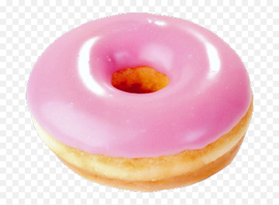 Emoji Png Edit Tumblr Overlay - Pink Donut,Food Emoji Transparent