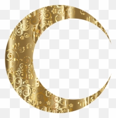 Download Gold Floral Crescent Moon Mark Ii Icons Png - Transparent