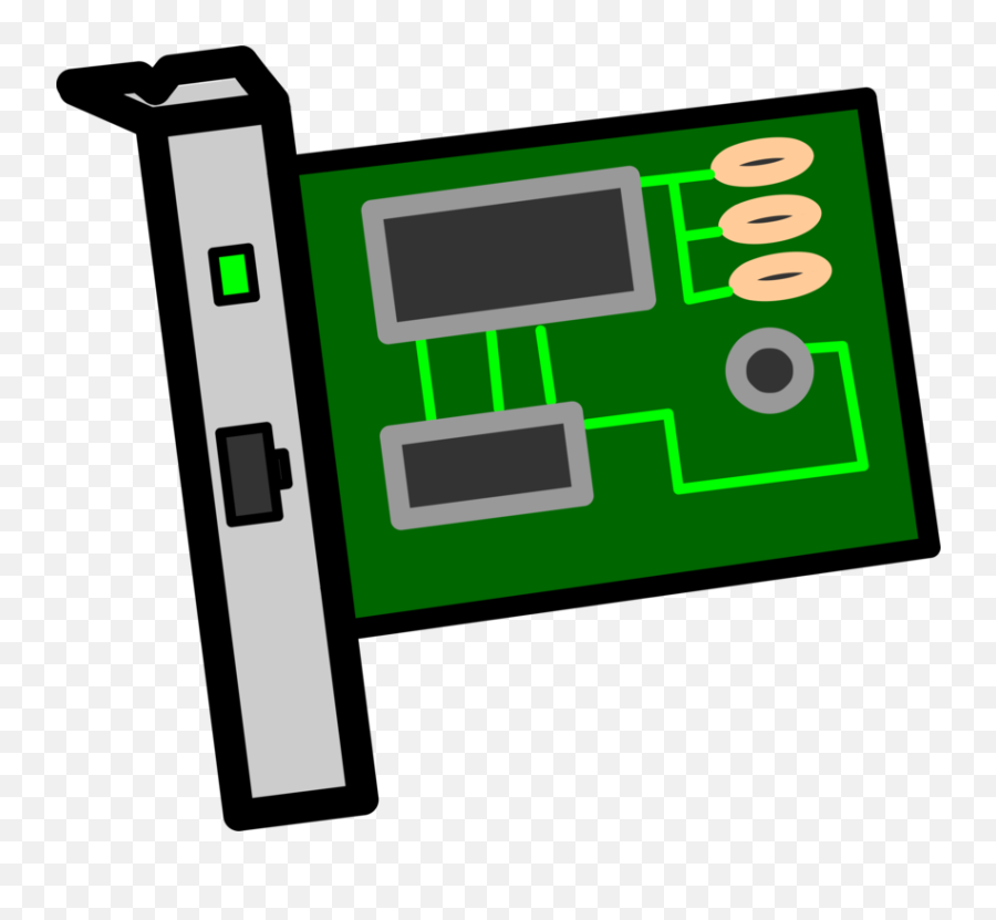 Computer Network Icon Png - Network Interface Card Clipart,Moon Beem Icon