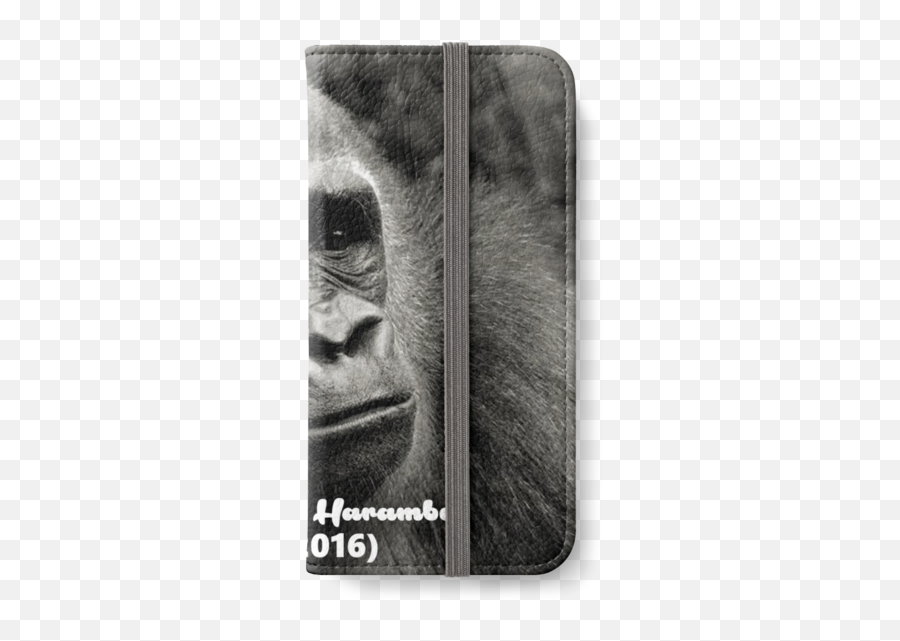 Dcks Out For Harambe Iphone Wallet - Macaque Png,Harambe Transparent