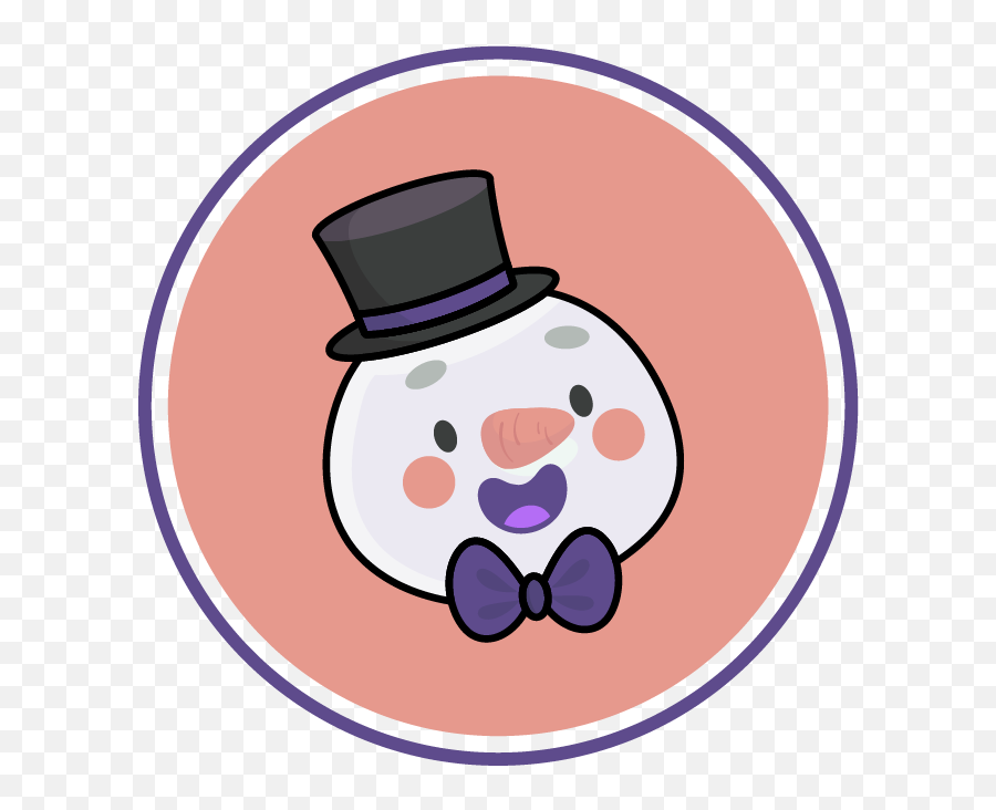 Christmas Icon Snowman Pink Purple Graphic By - Fictional Character Png,Snowman Icon Png