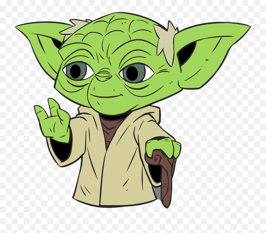 Transparent Background Yoda Clipart - Star Wars Yoda Cartoon Png,Yoda Png