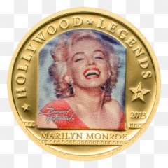 Cook Islands - 1 dollar 2013 Marilyn Monroe Au collectible Piece De Monnaie Marilyne png