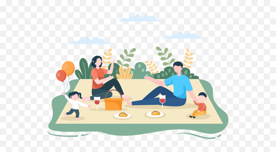 Family Picnic Icon - Download In Glyph Style Picnic Png,Fun Outing Icon