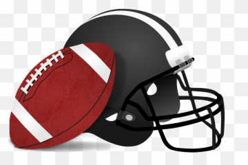 American Football Player Clipart - Football And Helmet Clipart Png,Football Clipart Transparent Background
