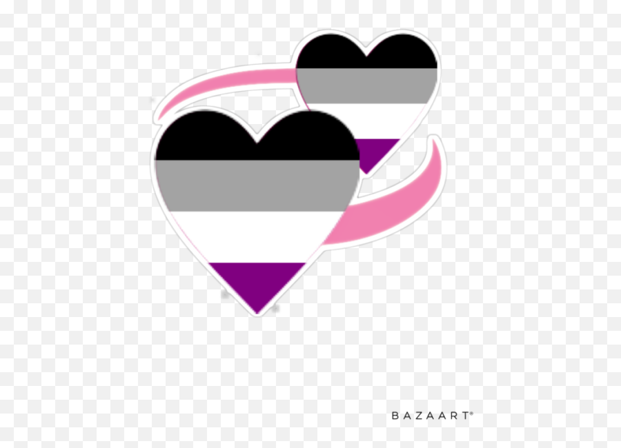 Emoji Pride Flag Icons Tumblr - Asexual Heart Emoji Transparent Png,Purple Heart Emoji Png