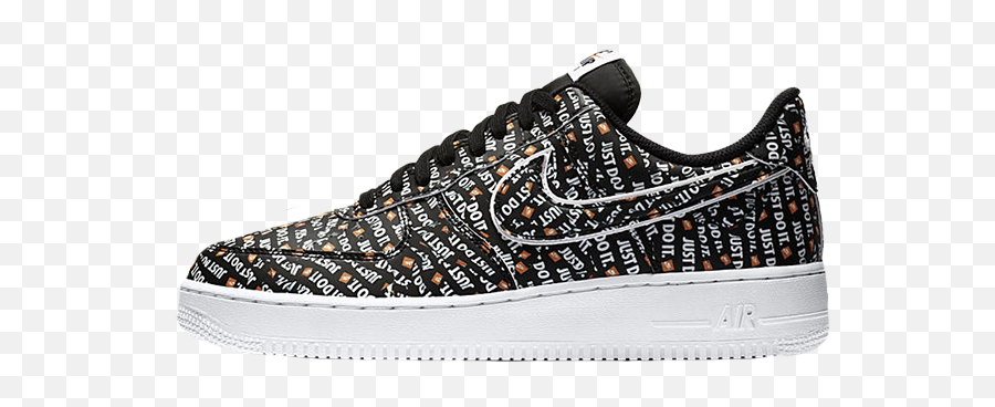 Nike Just Do It - Nike Air Force One Just Do It Black Png,Nike Just Do It Logo Png