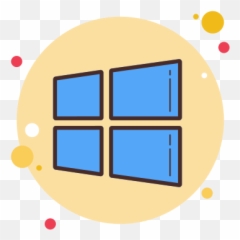 Windows 10 Icon Circle Bubbles Style - Icon Png