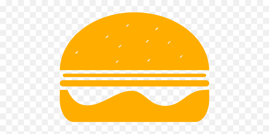 Burger Symbol Png Yellow - Burger Symbol Png,Hamburger Bun Icon