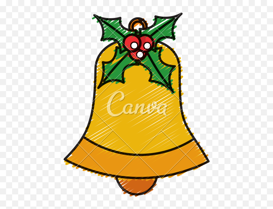 Bell With Holly Berries Christmas Related Icon Image - Ghanta Png,Holly Icon