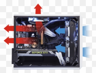 Does Leaving The Side Off Computer Case Cause Better - Itx Case Airflow png