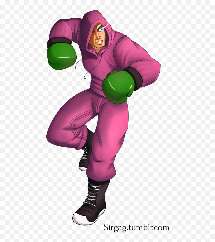 Super Smash Bros Art Collab 2k15 U2014 Sirgag Got My Lilu0027 Mac - Lil Mac Pink Png,Little Mac Png