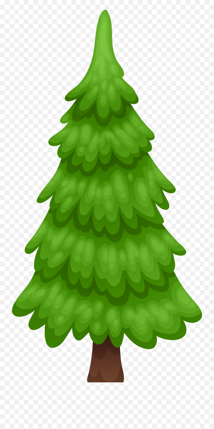 Cartoon Pine Tree Png Free - Pine Tree Clipart Png,Snow Trees Png