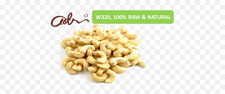 Cashew Nuts W320 - Transparent Packing Cashews 10 Kg Png,Cashew Png