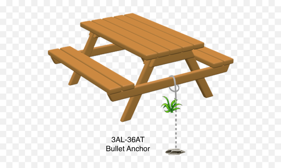 Anchors For Picnic Tables - American Earth Anchors Securing A Picnic Table Png,Picnic Table Png