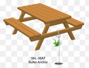 Anchors For Picnic Tables - American Earth Anchors Securing A Picnic Table Png,Picnic Table Png