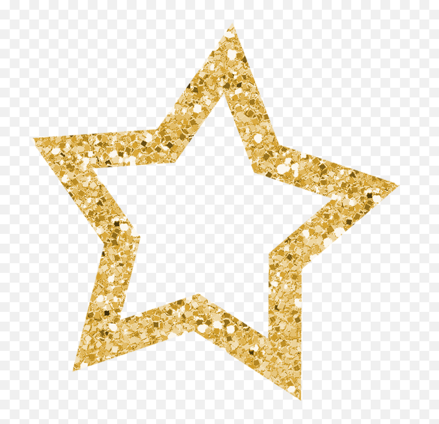 Gold Glitter Star Png 2 Image - Gold Glitter Star Png,Gold Sparkle Png