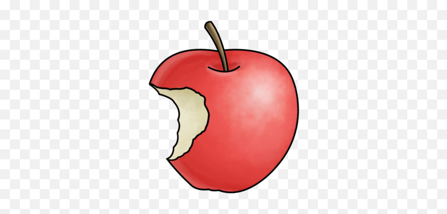Drawing Apple Bite Transparent Png - Apple With Bite Drawing,Bitten Apple Png