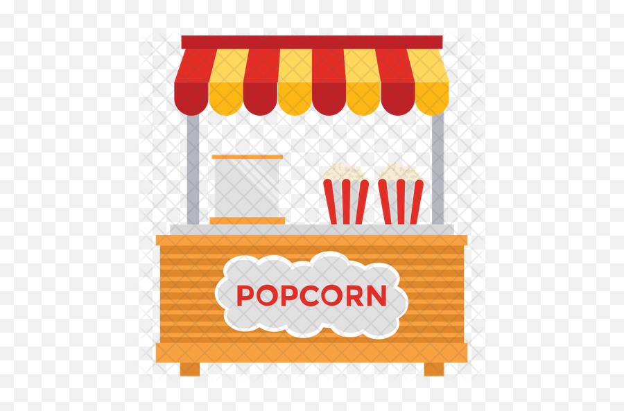 Popcorn Stall Icon - Barraca De Pipoca Desenho Png,Pop Corn Png