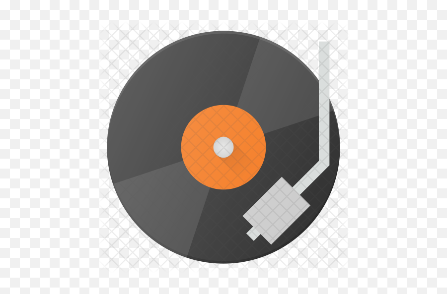 Vinyl Player Icon Of Flat Style - Circle Png,Record Player Png