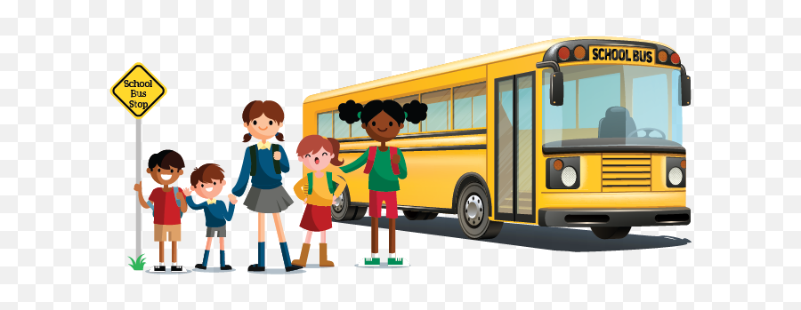 School Bus Conduct - School Bus With Students Png,School Bus Clipart Png