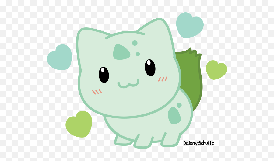 Pokemon Chibi Cute Transparent Png - Cartoon,Bulbasaur Transparent