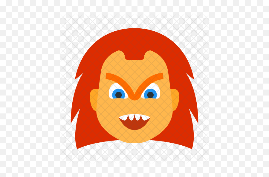Chucky Icon Of Flat Style - Simple Chucky Art Cartoon Png,Chucky Png