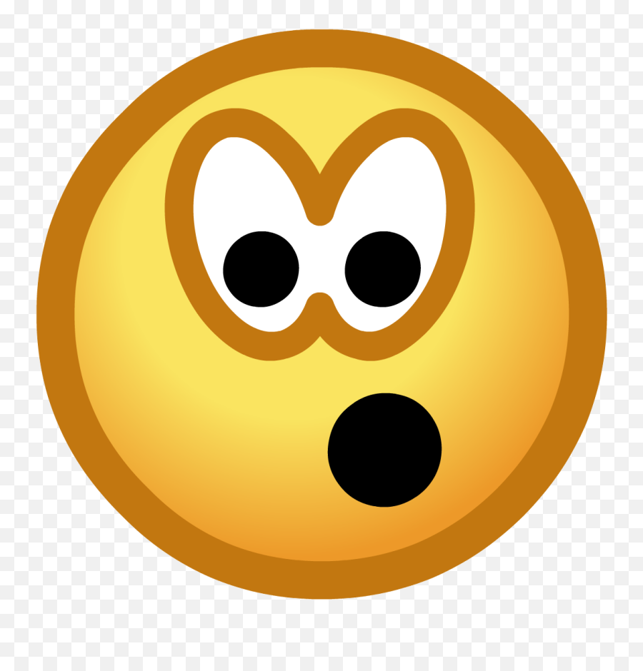 Club Penguin Surprised Emoticon Clipart - Club Penguin Emojis Png,Shocked Emoji Transparent