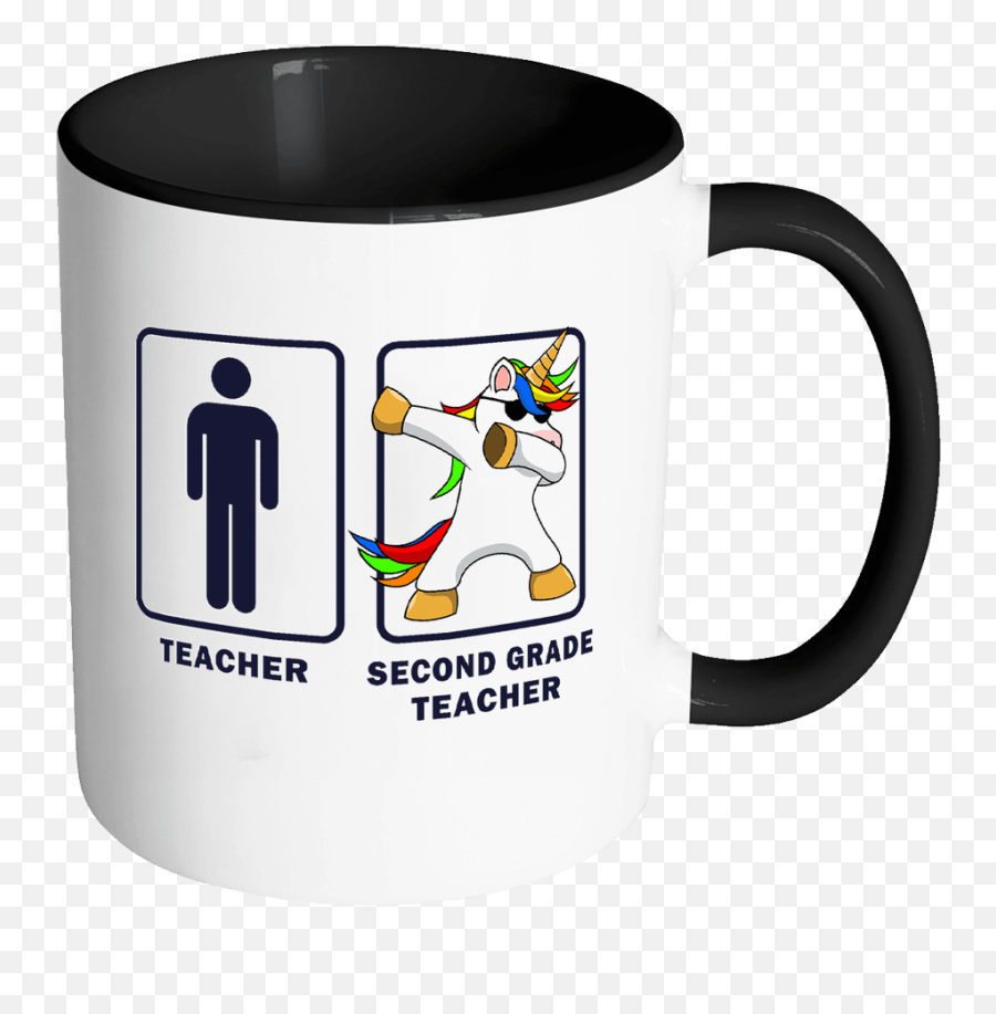 Second Grade Teacher Dabbing Unicorn - Happy Fathers Day Uncle Cup Png,Dabbing Unicorn Png