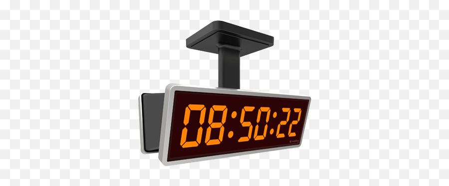 Digital Clocks - Ceiling Mounted Digital Clock Png,Digital Clock Png