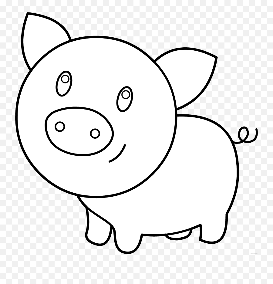 good grades clipart black and white pig