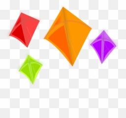 Transparent Background Kites Png - Makar Sankranti Kite Png,Kite Png