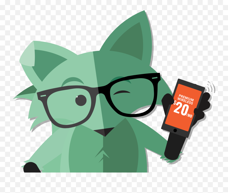 Download Mint Mobile Fox Name Hd Png - Mint Mobile Fox,Deal With It Glasses Png