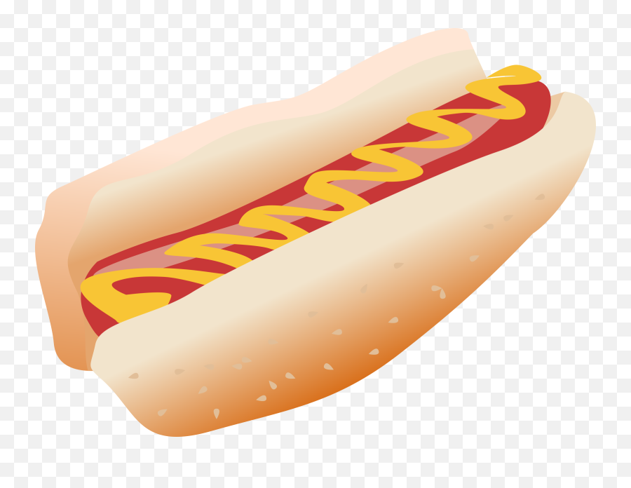 Hotdog In A Bun With Mustard Clipart Free Download - Chili Dog Png,Hot Dog Clipart Png