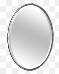 Silver Mirror Oval - Circle png