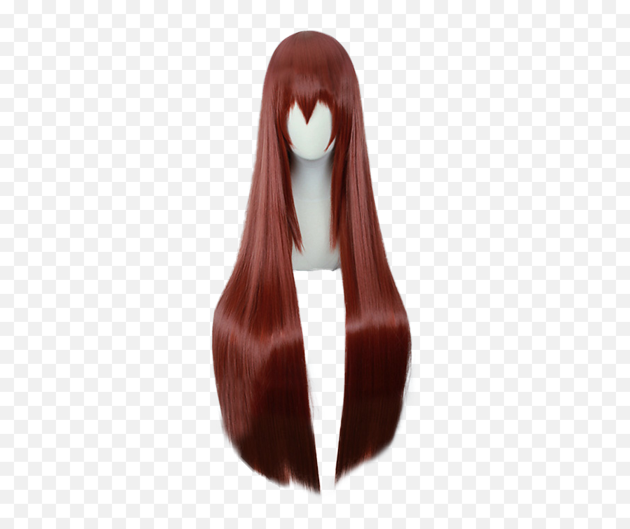 Makise Kurisu Wig - Lace Wig Png,Giorno Hair Png