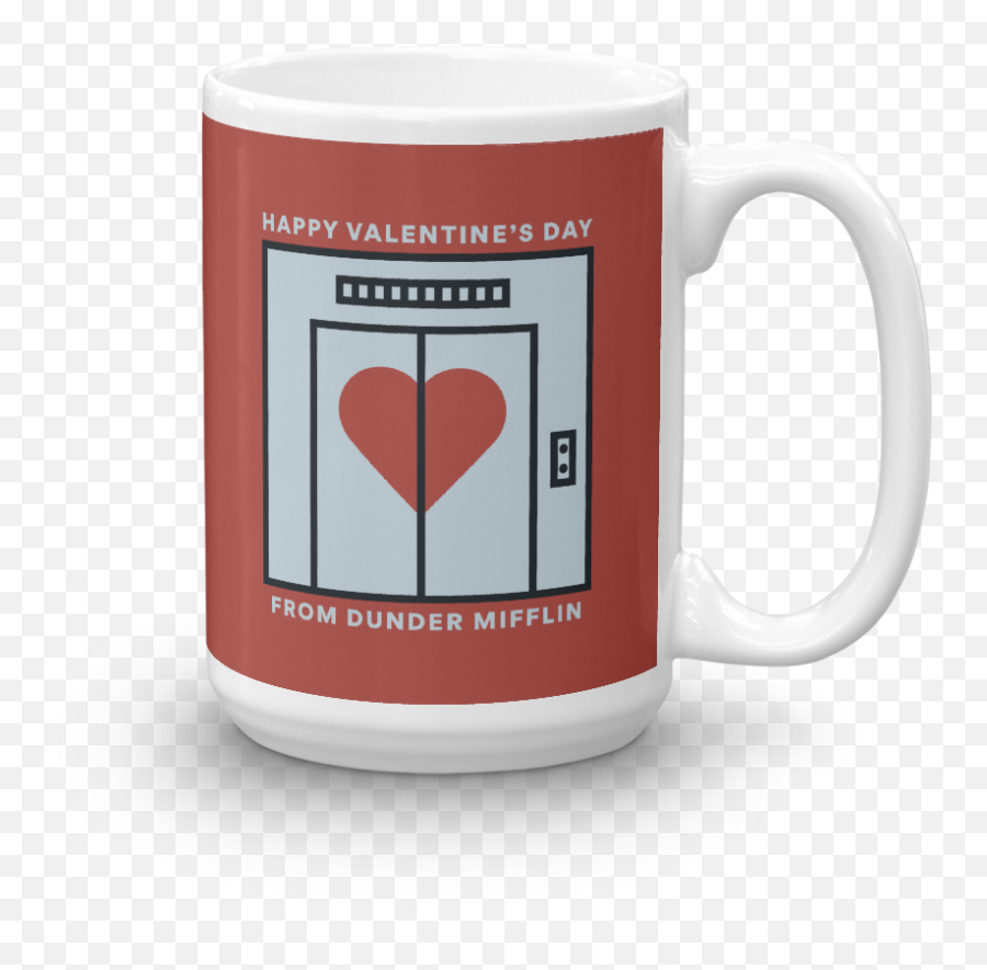 The Office Dunder Mifflin Valentines - Coffee Cup Png,Dunder Mifflin Logo Png